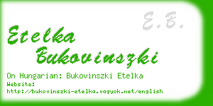 etelka bukovinszki business card
